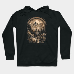 hiking in the middle of nature Hoodie